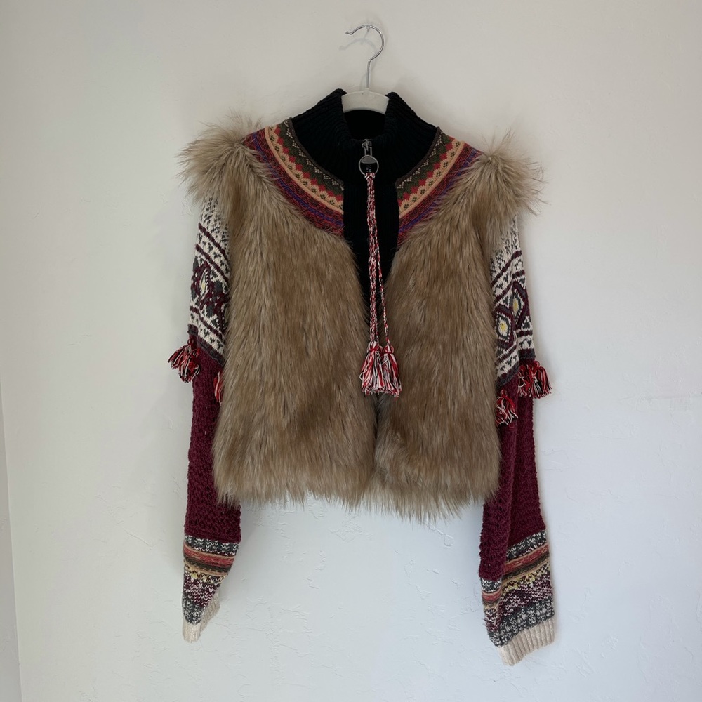 Free People Faux Fur Jacket